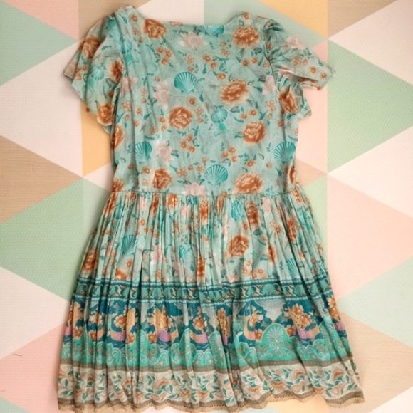 SPELL Mermaid Print Mini Dress Size M NWOT - Picture 9 of 15